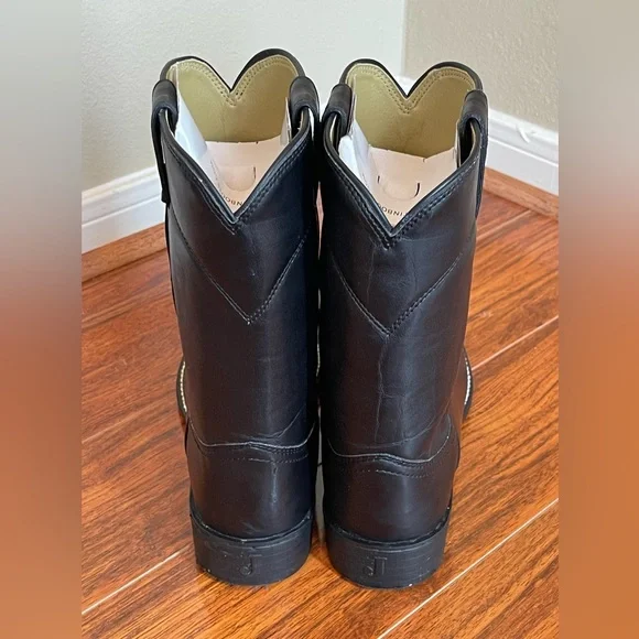 Black Cowboy Boots - Men’s - Justin - Size: 8.5 D